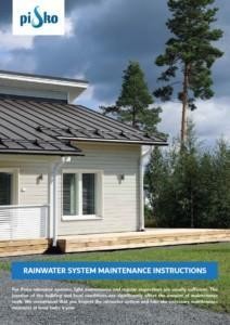 Download rainwater system maintenance instructions.