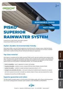 Matt rainwater system -Download brochure